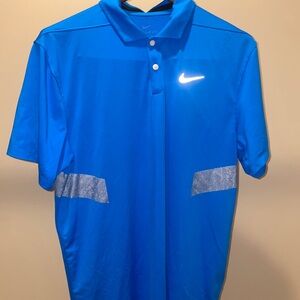 Nike Men's Bright Blue Polo Shirt